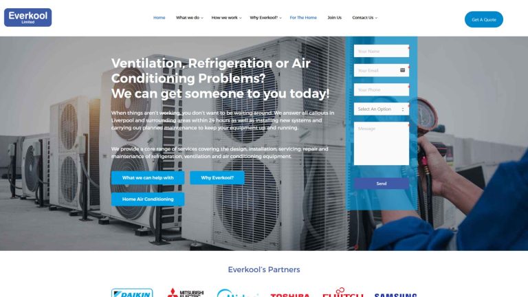 Everkool ventilation, refrigeration and air conditioning website
